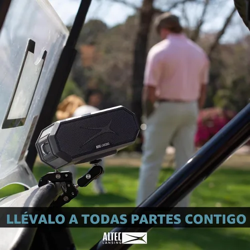Vista 12 de Altec Lansing - Altavoz Bluetooth HydraBlast 2.0 IP67 impermeable de 20 W rojo/turquesa