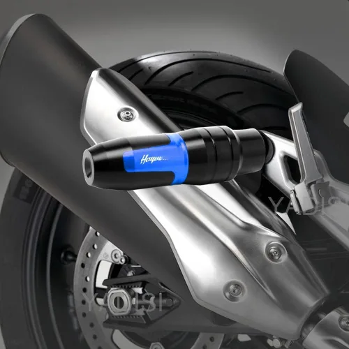 Vista 6 de Para SUZUKI HAYABUSA GSX1300R GSXR1300 motocicleta CNC marco aluminio Crash Pad Escape Slider Crash Protector deslizante con logotipo