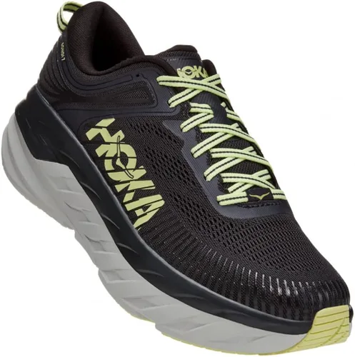 Vista 3 de HOKA ONE ONE Bondi 7 - Tenis de correr para hombre, NegroBlanco