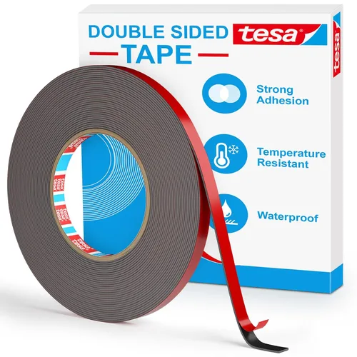 Vista 10 de EMITEVER - Cinta adhesiva de doble cara de 0.39 pulgadas x 36 pies (2 unidades) Waterproof & Weatherproof, LSE Tech Bonds to Plastic, Glass