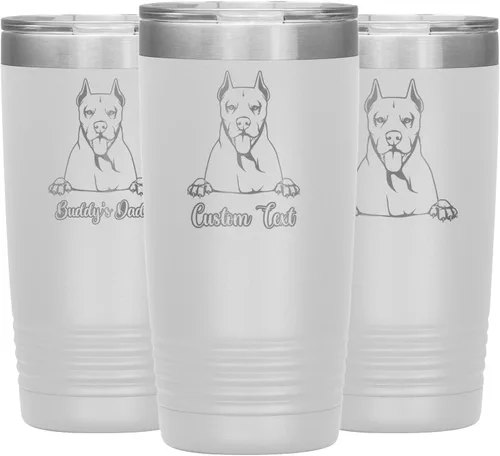 Vista 23 de Personalized Dogo Argentino Dog Mom Dad Tumbler, Dogo Argentino Mommy Daddy Coffee Tumbler, Dogo Argentine Mastiff Christmas Women Men Present, Dog