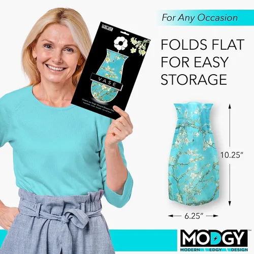 Vista 6 de MODGY Florero extensible de plástico decorativo moderno para centros de mesa de flores, decoración de mesa de comedor, sala de estar, baño, oficina