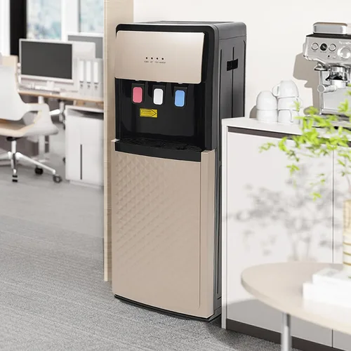 Vista 3 de Dispensador de enfriador de agua 3 en 1, dispensador de agua de pie de carga inferior para botellas de 5 galones, dispensador de agua fría