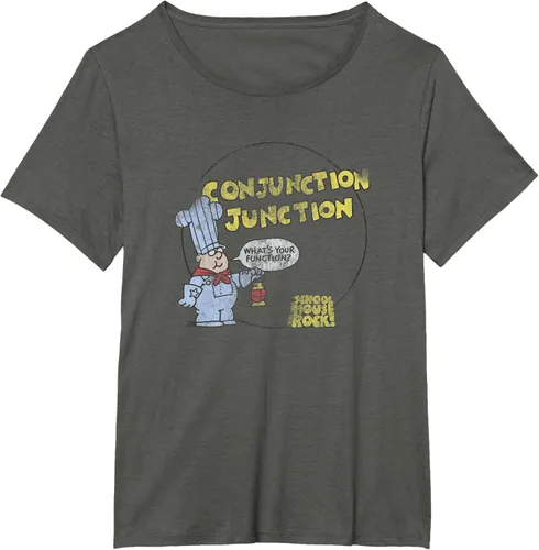 Vista 17 de Schoolhouse Rock Conjunction Junction Conductor Retro TV Camiseta Asfalto