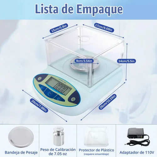 Vista 6 de FOUR E'S SCIENTIFIC Báscula de laboratorio 10.58 oz x 0.00004 oz Precisión