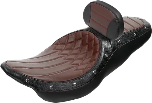 Vista 13 de Asiento de pasajero de 2 piezas para Harley Touring Road King Street Glide Electra Glide Road Glide 2009-2023