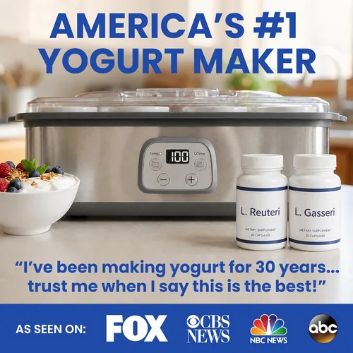 Vista 2 de El mejor fabricante de yogur probiótico con control ajustable de tiempo y temperatura, hace billones de probióticos para una mejor salud intestinal