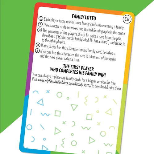 Vista 6 de Juego de cartas Happy Family - Tarjetas para niños que promueven la inclusión, la diversidad y la empatía, educativo y portátil, a partir de 4 años