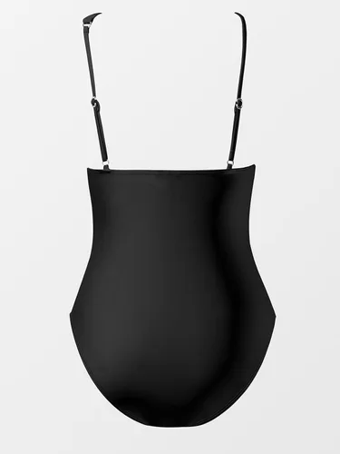 Vista 5 de CUPSHE Traje de baño de una pieza para mujer, traje de baño asimétrico con tirantes ajustables