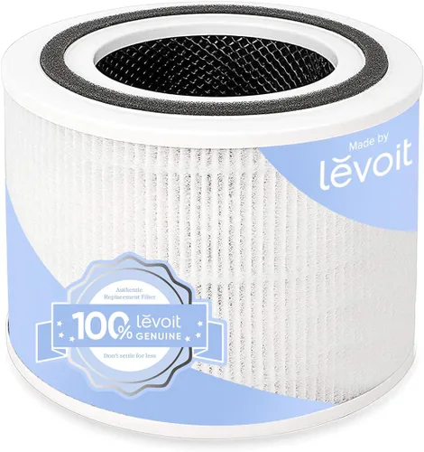 Vista 3 de Levoit Filtro de repuesto original para purificador de aire Vital 100, 1 paquete AHAM VERIFICE, carbón activado de alta eficiencia para eliminar
