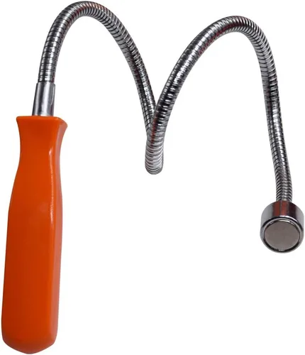 Vista 10 de Herramienta de recogida magnética flexible, palo de recogida extensible y plegable, extensible hasta 22.8” con capacidad de tracción de 20LB, útil