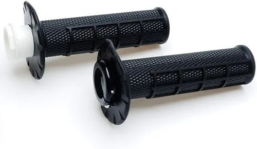 Vista 2 de Puños antideslizantes para manillar de acelerador giratorio para motocicleta, motocross (negro)