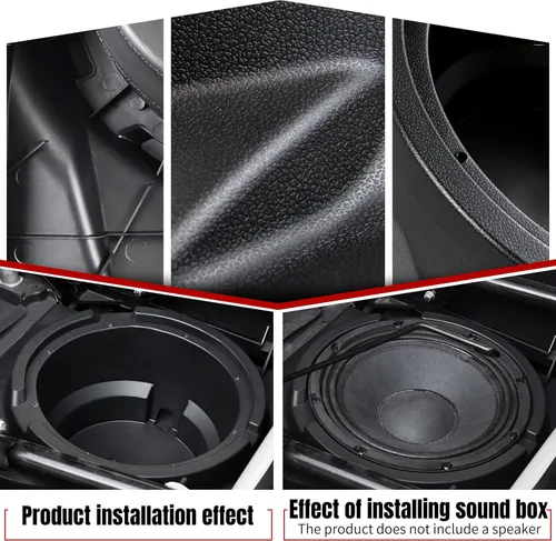 Vista 2 de SAUTVS Paneles de altavoces para Can-Am Maverick X3, kit de cajas de altavoces debajo del asiento de 10 pulgadas para Can Am Maverick X3 MAX