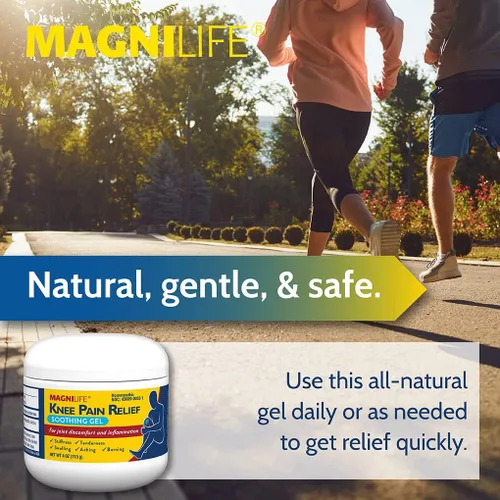 Vista 4 de MagniLife Gel calmante para aliviar el dolor de rodilla, reduce la hinchazón y la inflamación de los músculos doloridos, molestias