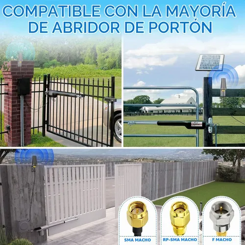 Vista 3 de Bingfu Antena para abridor de puerta de garaje para GTO Mighty Mule MM371W MM372W MM571W MM572W MMS100 LiftMaster Ghost Controls Multicode Antena