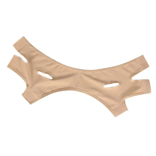 Vista 9 de Cinturón adelgazante de levantamiento de pesas, correa de barbilla para mujer, con forma de V, correa de máscara delgada, línea facial, vendaje
