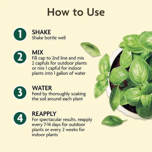 Vista 5 de Miracle-Gro Alimento orgánico para plantas, uso con plantas de interior o exterior, fertilizante líquido orgánico para contenedores y jardines