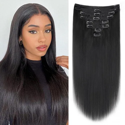 Vista 66 de Extensiones de cabello humano real rizado con clip, 4/27/4, ombré, rizado con clip, para mujer, 3C y 4A (12 pulgadas, #4/27/4)