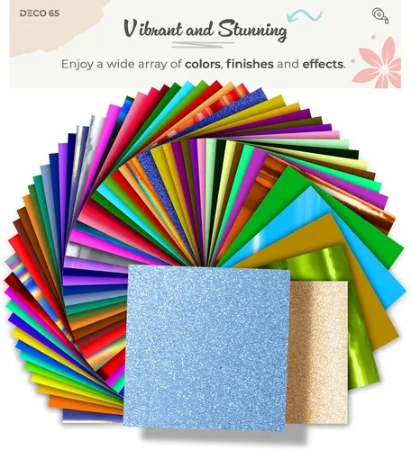 Vista 5 de VViViD DECO65 - Rollo de vinilo azul con purpurina para manualidades (1 pie x 6 pies), adhesivo permanente