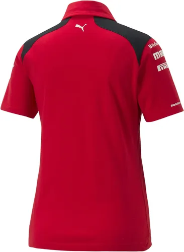 Vista 2 de Scuderia Ferrari - Polo de equipo 2023 para mujer, color rojo