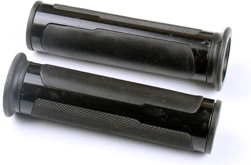 Vista 3 de Negro motocicleta CNC aluminio manillar gel Grips compatible para 2003 Honda Shadow Sabre 1100