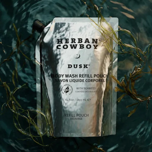 Vista 3 de Herban Cowboy Gel de baño, rico aroma a colonia, mejorado con ingredientes alimentados por plantas, gel de baño vegano