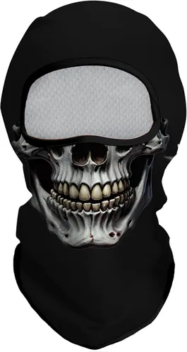 Vista 22 de Obacle Máscara Facial Pasamontañas para Hombres y Mujeres Ligera para Esquí, Caza, Ciclismo, Pesca Bear Cara Abierta Marrón