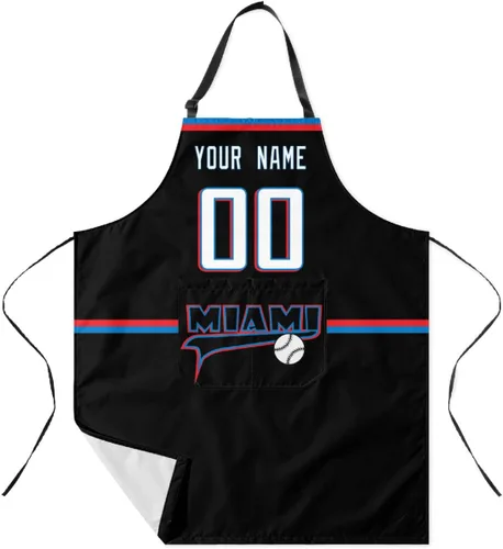 Vista 31 de ANTKING Custom Apron with Pocket Custom Any Name and Any Number Gifts for Dad Men Fans