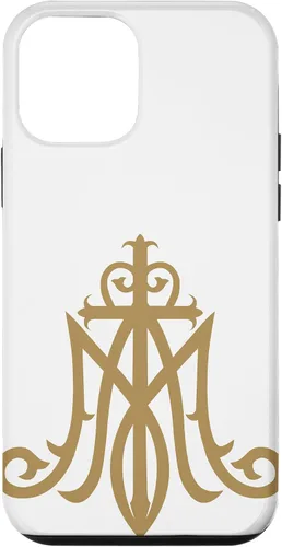 Vista 16 de Funda católica con monograma para iPhone 16 Virgin Mary Insignia Ave Maria