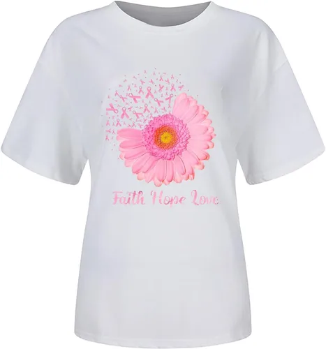 Vista 63 de Camisetas de manga corta con estampado de corazón para mujer, camisetas de ajuste regular, linda y divertida, ropa de regalo 2023
