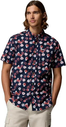 Vista 18 de Columbia - Camisa de manga corta para hombre Rapid Rivers con estampado, con cómodo elástico Colegial Navy Outback