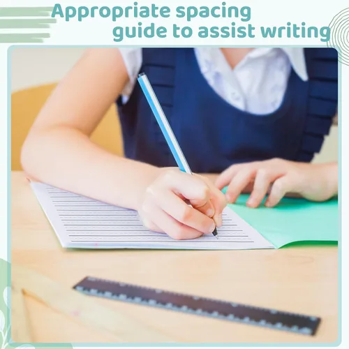 Vista 4 de Yeaqee 120 hojas de papel rayado en relieve para retrato de escritura a mano, jardín de infantes para niños y profesores, sensorial con línea, 8.3 x