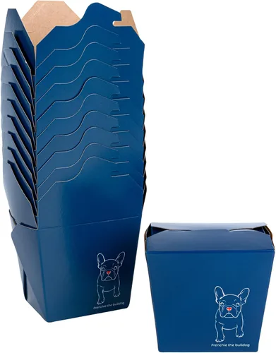 Vista 30 de Restaurantware Cajas chinas para llevar, paquete de 200 unidades, 8 onzas, resistentes a la grasa, recipientes de comida para llevar, desechables