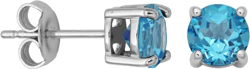 Vista 25 de Amazon Essentials Aretes redondos de plata de ley con piedra natal (anteriormente colección Amazon)