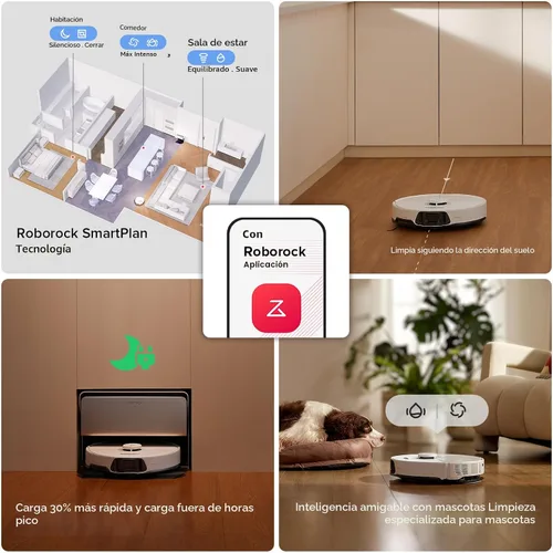 Vista 9 de roborock S8 Max Ultra with Refill & Drainage System Robot Vacuum and Mop