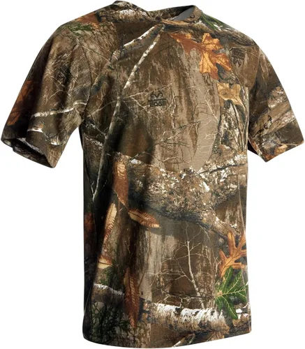 Vista 32 de King's Camo Camiseta de caza de manga corta de algodón Desierto sombra