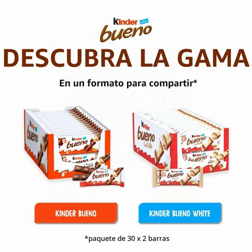 Vista 7 de Ferrero Kinder Bueno paquete de 5 unidades 5x43g/5x1.5oz
