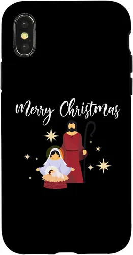 Vista 4 de Funda con diseño de Belén Feliz Navidad para iPhone 14