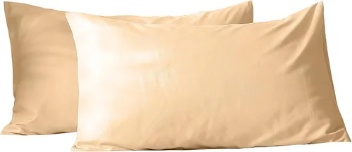 Vista 26 de Evolive Juego de 2 fundas de almohada de microfibra cepillada ultra suave con cierre de sobre (tamaño estándar de 20 x 30 pulgadas, color negro)