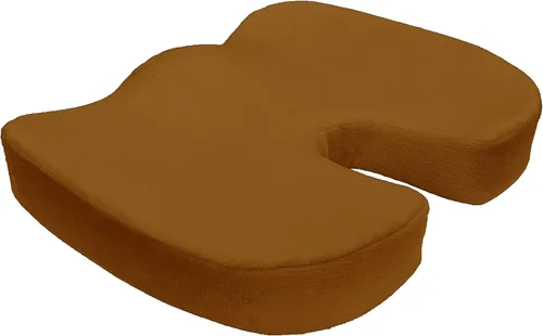 Vista 11 de Bookishbunny Silla de oficina ortopédica de espuma viscoelástica para coxis y almohadilla para asiento de automóvil, cojín cómodo para el dolor