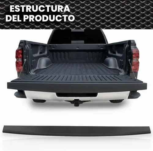 Vista 8 de CNNELL Tapa de moldura para portón trasero, protector superior de moldura compatible con Chevy Silverado GMC Sierra (1500) 2014-2018/Compatible