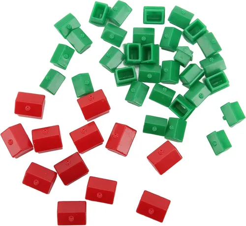 Vista 6 de VGEBY Game Replacement Pieces, Game Plastic Hotels Houses Game Piece Supplement Accessories Replacement Pieces Game Pieces Houses