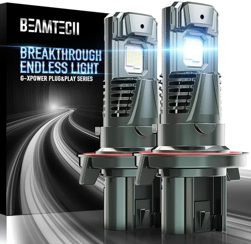 Vista 13 de BEAMTECH 90 05 Bombillas, 500% de brillo, Plug and Play, paquete de 2