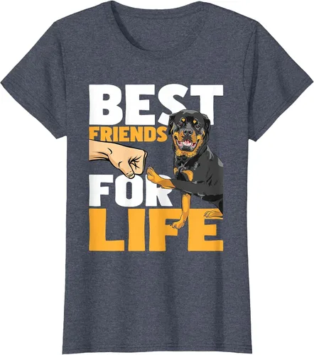 Vista 70 de Best Friends for Life - Rottweiler Animal Dog Lover Breeder T-Shirt
