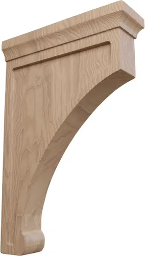 Vista 20 de Ekena Millwork Gomez - Soporte de madera, BKTW02X04X06GORW Madera de caucho.