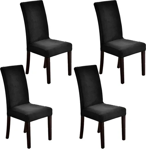Vista 14 de Lifup Fundas de terciopelo para sillas de comedor, fundas elásticas y suaves para silla Parson lavable, protector de silla para el hogar, hotel