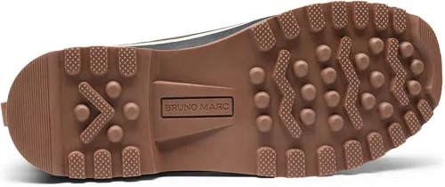 Vista 5 de Bruno Marc Botas de nieve impermeables aisladas para hombre, con forro de piel cálida, botas de invierno para exteriores
