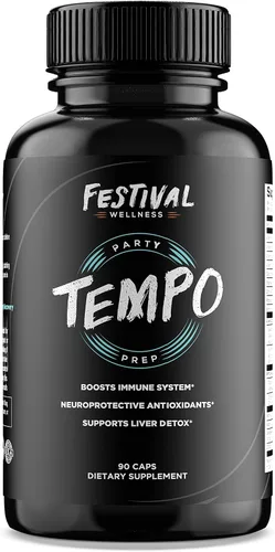 Vista 5 de Harmony: Festival Recovery Suplemento de recuperación posterior a la fiesta, rave y fiesta 5-HTP + mejora el estado de ánimo, repone vitaminas B