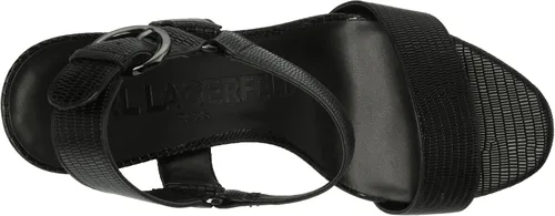 Vista 5 de Karl Lagerfeld Paris Sandalias de cuero Cieone con punta abierta para mujer