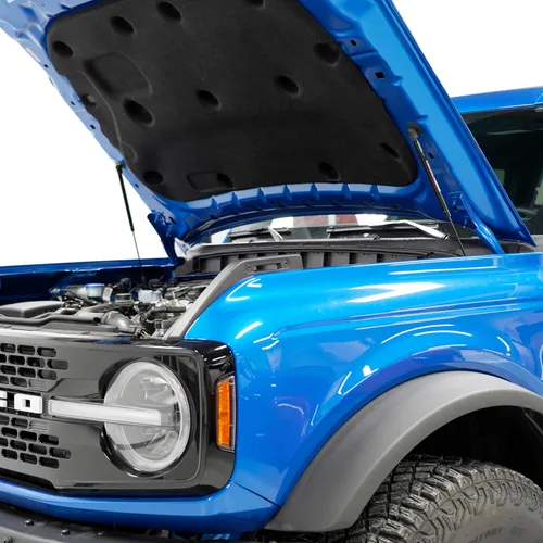 Vista 2 de Redline Tuning 21-11039-02 Sistema MaxLIFT Plus de capó compatible con Ford Bronco 2021+ (todos los componentes negros - sistema atornillado)